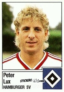 Sticker Peter Lux - German Football Bundesliga 1986-1987 - Panini