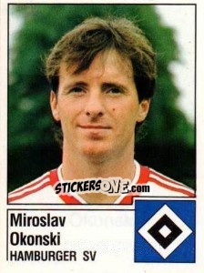 Cromo Miroslav Okonski - German Football Bundesliga 1986-1987 - Panini