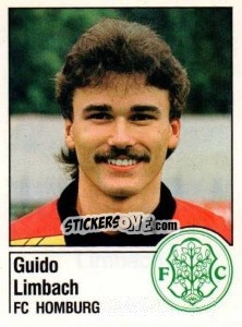 Sticker Guido Limbach - German Football Bundesliga 1986-1987 - Panini