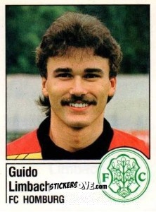 Cromo Guido Limbach - German Football Bundesliga 1986-1987 - Panini