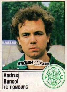 Cromo Andrzej Buncol - German Football Bundesliga 1986-1987 - Panini