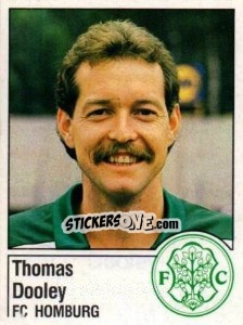 Cromo Thomas Dooley - German Football Bundesliga 1986-1987 - Panini