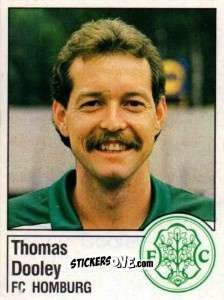 Cromo Thomas Dooley - German Football Bundesliga 1986-1987 - Panini