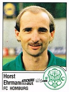 Sticker Horst Ehrmanntraut - German Football Bundesliga 1986-1987 - Panini