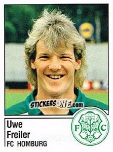 Sticker Uwe Freiler - German Football Bundesliga 1986-1987 - Panini