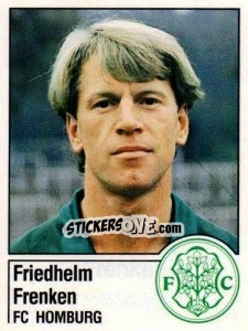 Cromo Friedhelm Frenken - German Football Bundesliga 1986-1987 - Panini