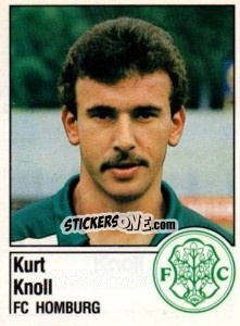 Sticker Kurt Knoll - German Football Bundesliga 1986-1987 - Panini