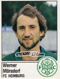 Sticker Werner Mörsdorf - German Football Bundesliga 1986-1987 - Panini