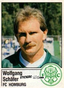 Sticker Wolfgang Schäfer - German Football Bundesliga 1986-1987 - Panini