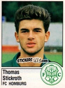Sticker Thomas Stickroth - German Football Bundesliga 1986-1987 - Panini