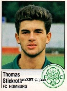 Sticker Thomas Stickroth - German Football Bundesliga 1986-1987 - Panini