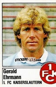 Sticker Gerald Ehrmann - German Football Bundesliga 1986-1987 - Panini