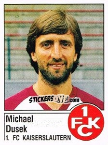 Cromo Michael Dusek - German Football Bundesliga 1986-1987 - Panini