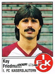 Cromo Kay Friedmann - German Football Bundesliga 1986-1987 - Panini