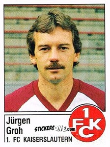 Figurina Jürgen Groh - German Football Bundesliga 1986-1987 - Panini