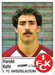 Sticker Harald Kohr - German Football Bundesliga 1986-1987 - Panini