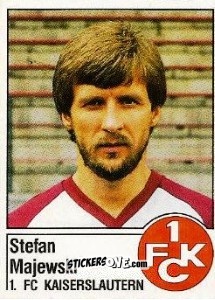 Sticker Stefan Majewski - German Football Bundesliga 1986-1987 - Panini