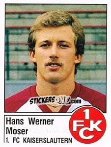 Cromo Hans Werner Moser - German Football Bundesliga 1986-1987 - Panini