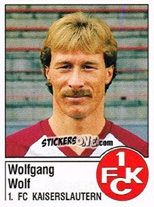 Cromo Wolfram Wuttke - German Football Bundesliga 1986-1987 - Panini