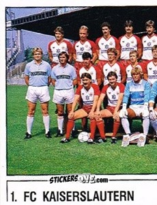 Figurina Mannschaftsbild - German Football Bundesliga 1986-1987 - Panini