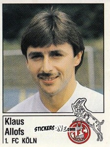 Sticker Klaus Allofs - German Football Bundesliga 1986-1987 n. 183 - Panini