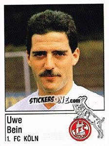 Sticker Uwe Bein - German Football Bundesliga 1986-1987 - Panini