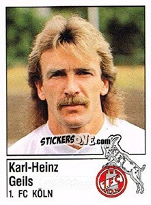 Cromo Karl-Heinz Geils - German Football Bundesliga 1986-1987 - Panini
