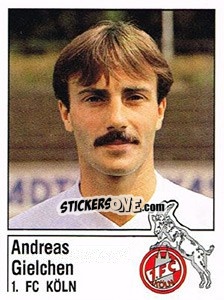 Sticker Andreas Gielchen - German Football Bundesliga 1986-1987 - Panini