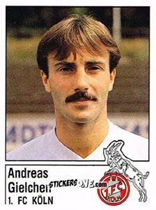Sticker Andreas Gielchen - German Football Bundesliga 1986-1987 n. 188 - Panini