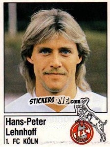 Sticker Hams-Peter Lehnhoff - German Football Bundesliga 1986-1987 - Panini