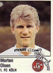 Cromo Morten Olsen - German Football Bundesliga 1986-1987 - Panini