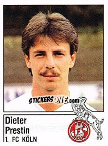 Figurina Dieter Prestin - German Football Bundesliga 1986-1987 - Panini
