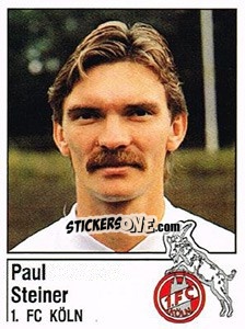 Cromo Paul Steiner - German Football Bundesliga 1986-1987 - Panini