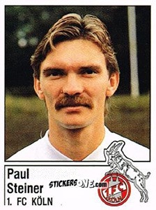 Sticker Paul Steiner - German Football Bundesliga 1986-1987 - Panini