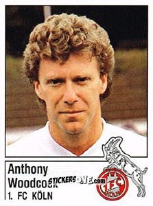 Cromo Anthony Woodcock - German Football Bundesliga 1986-1987 - Panini