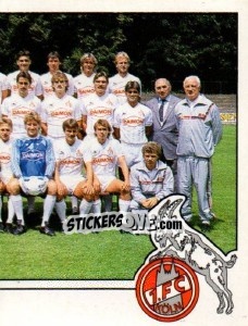 Sticker Mannschaftsbild - German Football Bundesliga 1986-1987 - Panini