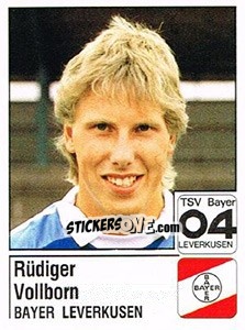 Sticker Rüdiger Vollborn - German Football Bundesliga 1986-1987 - Panini