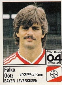 Cromo Falko Götz - German Football Bundesliga 1986-1987 - Panini