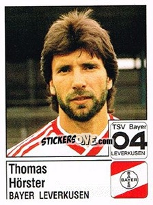 Sticker Thomas Hörster - German Football Bundesliga 1986-1987 - Panini