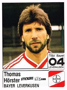 Cromo Thomas Hörster - German Football Bundesliga 1986-1987 - Panini