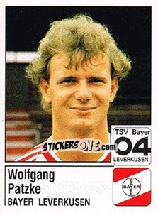 Sticker Wolfgang Patzke - German Football Bundesliga 1986-1987 - Panini