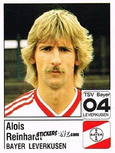 Cromo Alois Reinhardt - German Football Bundesliga 1986-1987 - Panini