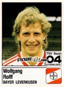 Cromo Wolfgang Rolff - German Football Bundesliga 1986-1987 - Panini