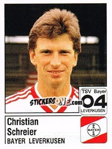 Sticker Christian Schreier - German Football Bundesliga 1986-1987 - Panini