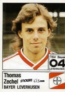 Sticker Thomas Zechel - German Football Bundesliga 1986-1987 - Panini