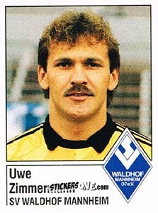 Figurina Uwe Zimmermann - German Football Bundesliga 1986-1987 - Panini