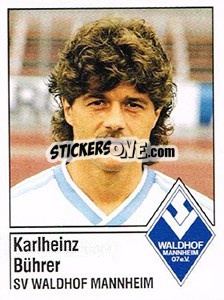 Cromo Katlheinz Bührer - German Football Bundesliga 1986-1987 - Panini