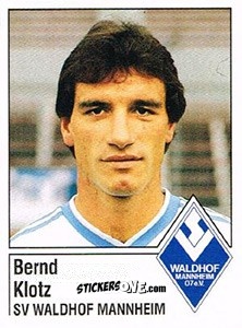 Figurina Bernd Klotz - German Football Bundesliga 1986-1987 - Panini