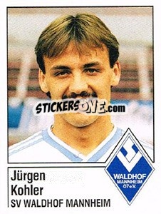 Sticker Jürgen Kohler - German Football Bundesliga 1986-1987 - Panini