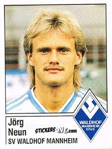 Cromo Jörg Neun - German Football Bundesliga 1986-1987 - Panini